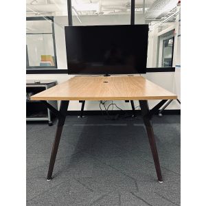 Teknion Upstage Y Desk with Mounted TV - 70" x 42"