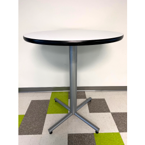 36" Round Bar Height Cafe Table - X Base